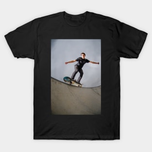 Skateboarder doing a grind T-Shirt